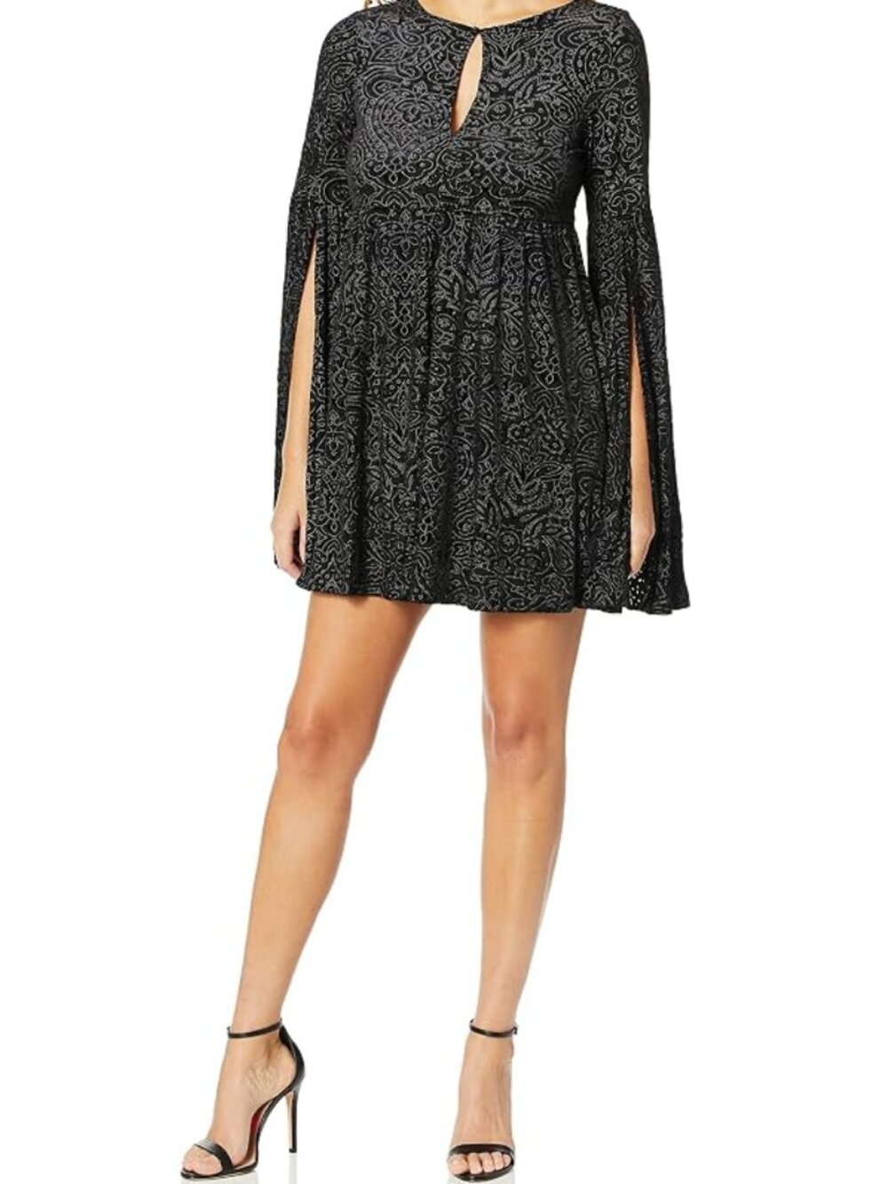 Cupcake & Cashmere Janna Velvet Burnout Dress